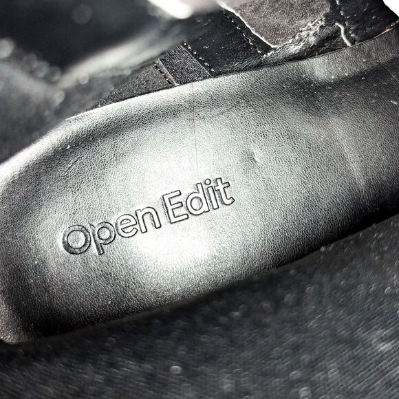 Open Edit Women Jab Moto Biker Black Vegan Leather Harness Boots sz 8.5 - Picture 8 of 9